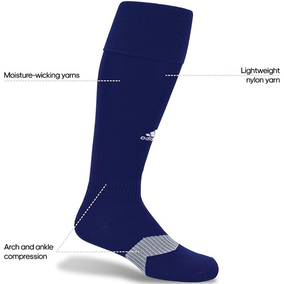 Adidas Metro IV Soccer Socks Men's Unisex M Kids 6 - Picture 1 of 5
